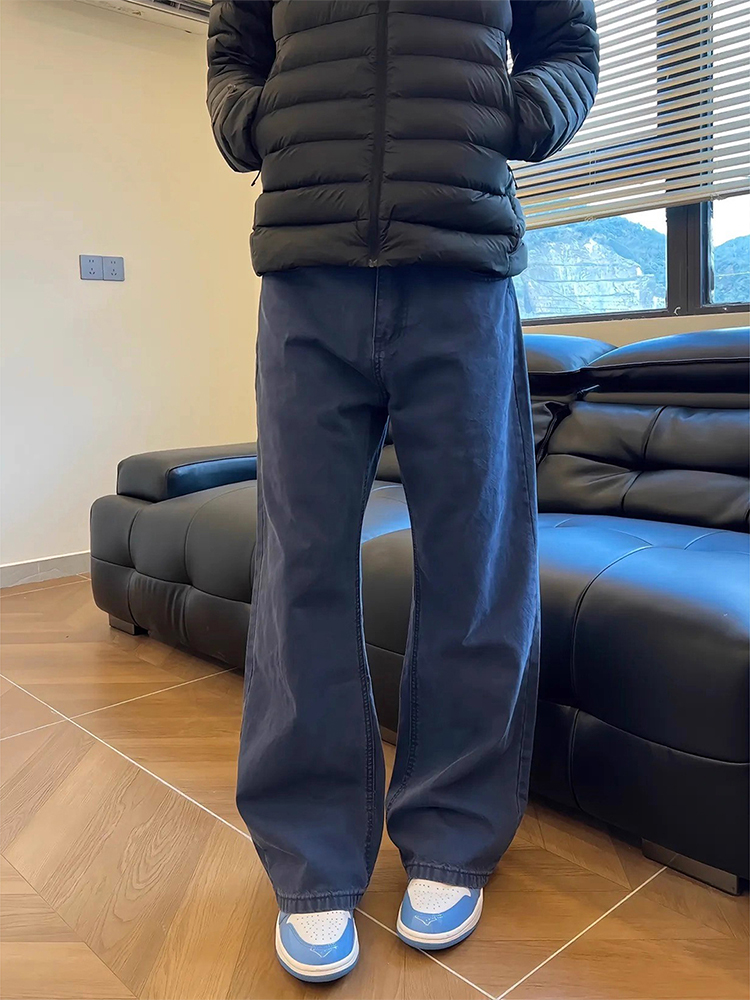 French Streetwear Brand - Cleanfit French Work Blue Calças Jeans