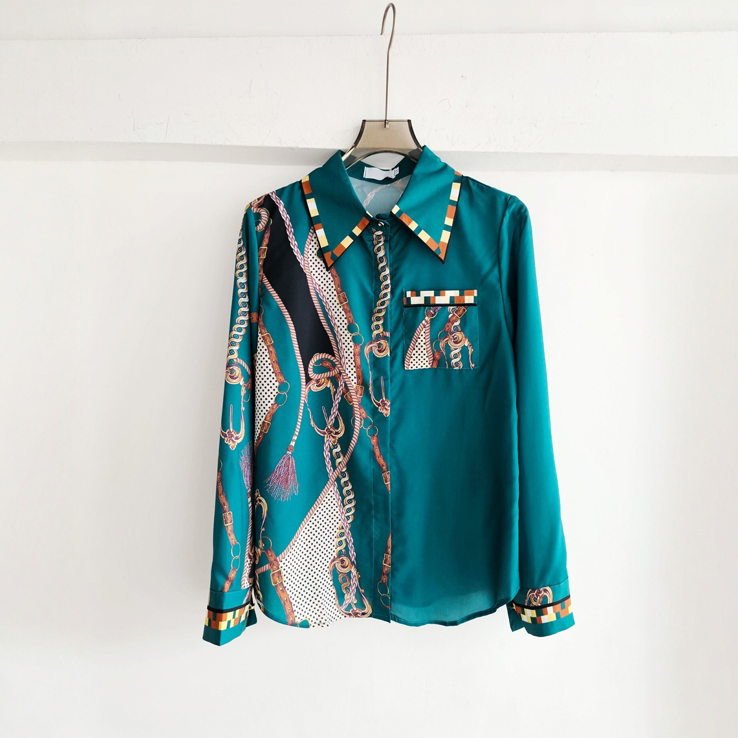 French Streetwear Brand - Camisa Feminina Estilo Francês de Manga