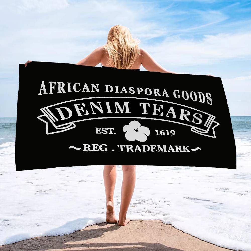 Streetwear Brand With Mountain Logo - Toalha de Praia de Microfibra com
