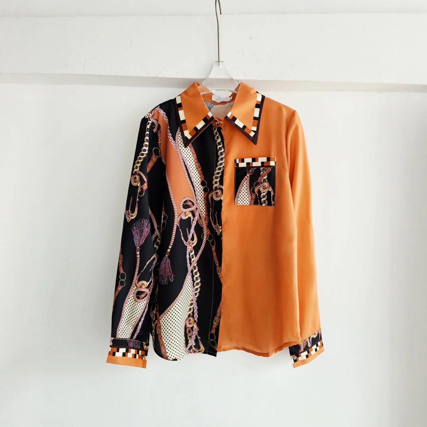 French Streetwear Brand - Camisa Feminina Estilo Francês de Manga