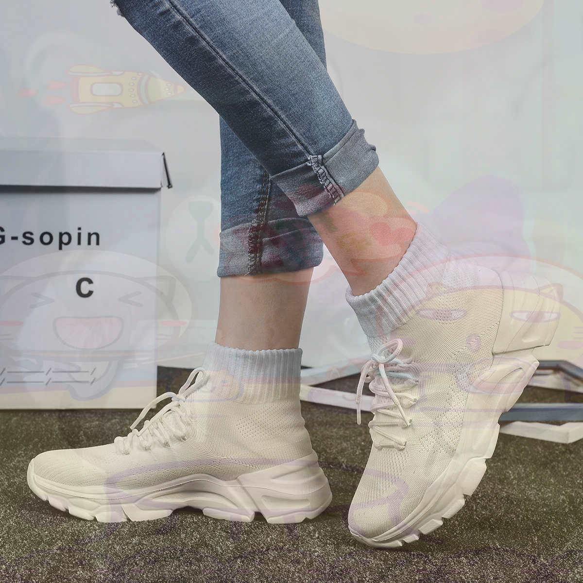 Streetwear Brand Global - Aumenta a altura sumer basquete sapatos