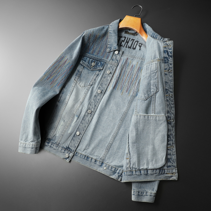 Marca vintage lavado denim jaq - Streetwear High End Brand avaliação e preço