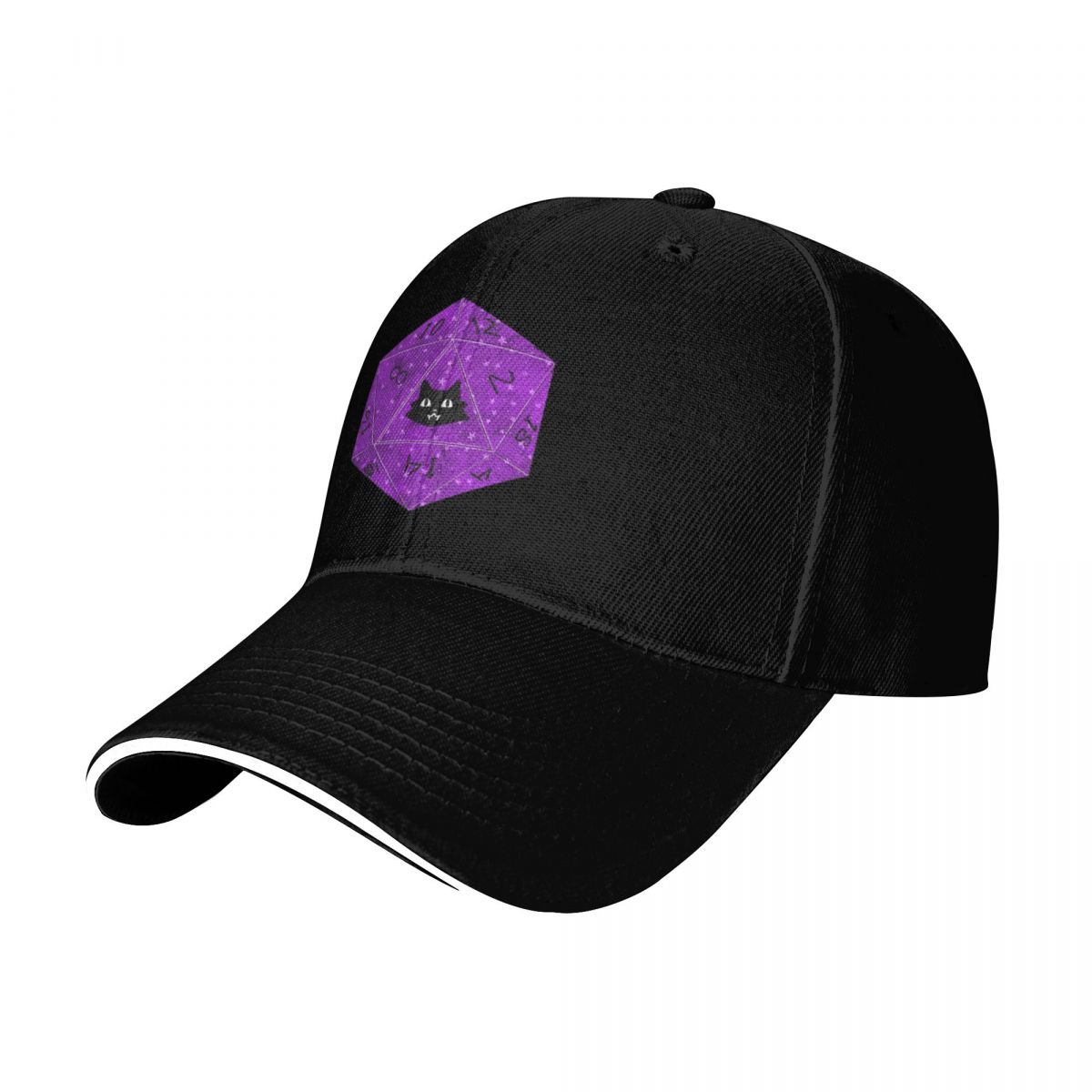 Boné de beisebol D20 preto com - Streetwear Brand Cat avaliação e preço