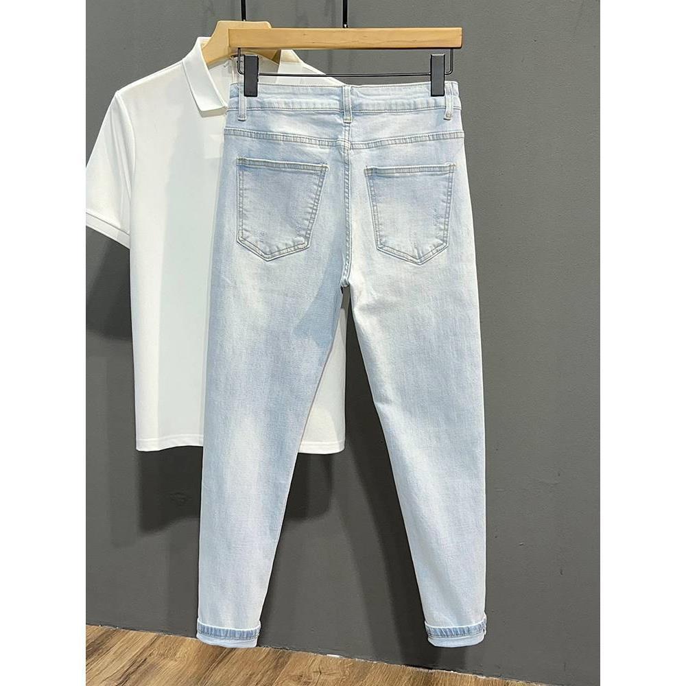 Verão lavado luz azul lavado j - Streetwear Brand Cat avaliação e preço