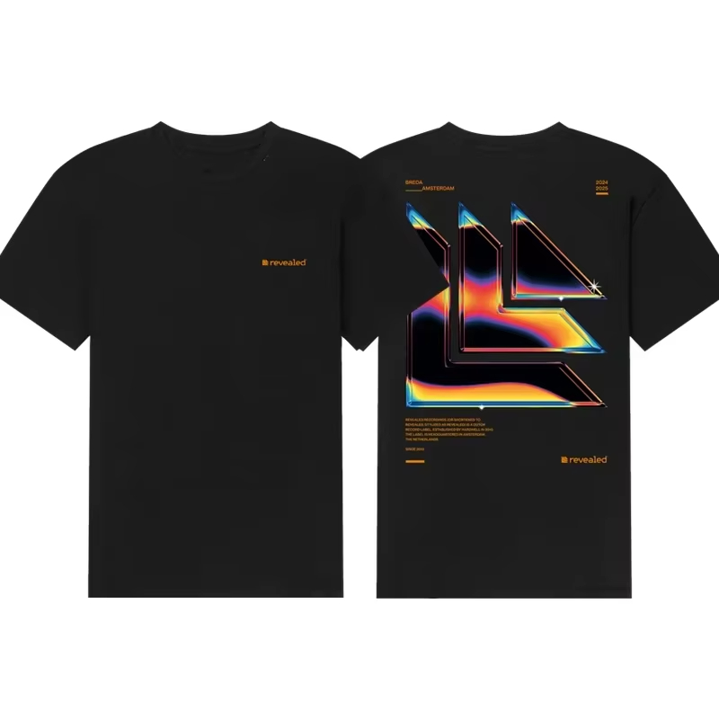 Camiseta Gráfica de Algodão da - Streetwear Brand Label avaliação e preço