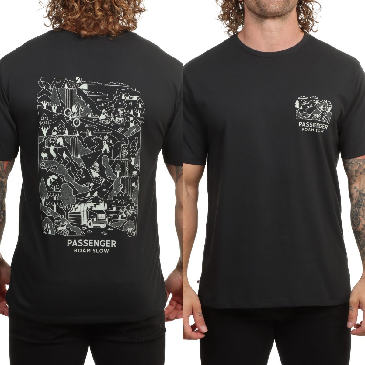 Camiseta Clássica com Logo de  - Streetwear Brand With Mountain Logo avaliação e preço