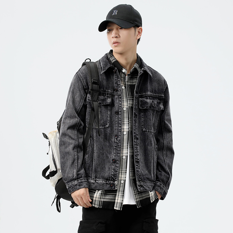 Jaqueta Jeans Masculina Cinza  - Streetwear Brands 2026 avaliação e preço
