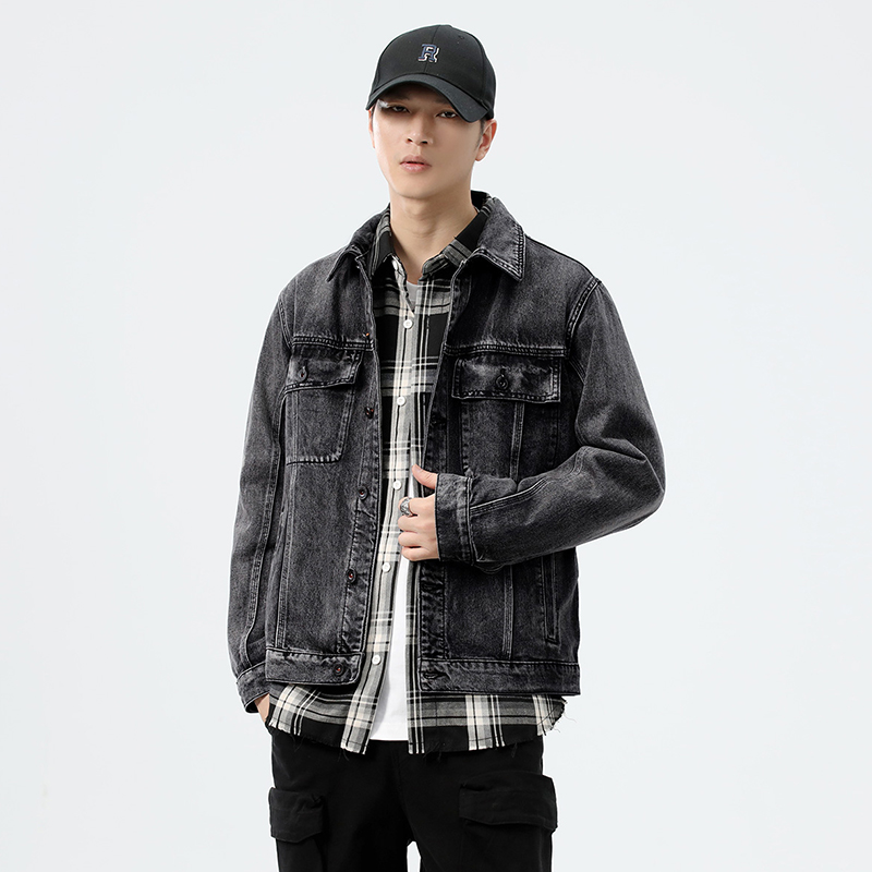 Jaqueta Jeans Masculina Cinza  - Streetwear Brands 2026 avaliação e preço